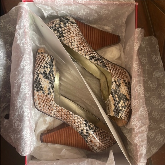 Guess by Marciano Ventura Snakeprint Heels - Picture 9 of 9